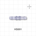 Straight Connector, Barbed, Natural, 100/Bag - Fits 3/16 inch ID Tubing (0.188 inch, 4.7 mm) - HS691