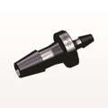 Straight Connector, Reducer, Barbed, Black, 100/Bag - Fits 1/8 inch x 1/16 inch ID Tubing (0.125 inch x 0.063 inch, 3.2 mm x 1.59 mm) - HSR4231