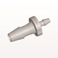 Straight Connector, Reducer, Barbed, Natural, 100/Bag - Fits 1/8 inch x 1/16 inch ID Tubing (0.125 inch x 0.063 inch, 3.2 mm x 1.59 mm) - HSR42