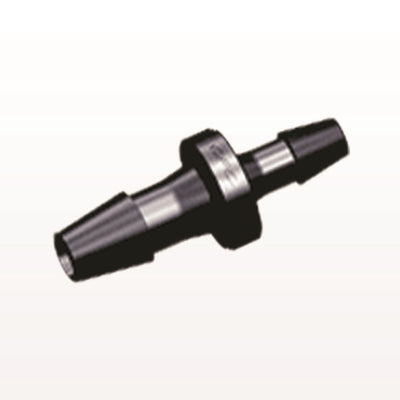 Straight Connector, Reducer, Barbed, Black, 100/Bag - Fits 1/8 inch x 3/32 inch ID Tubing (0.125 inch x 0.094 inch, 3.2 mm x 2.38 mm) - HSR4331