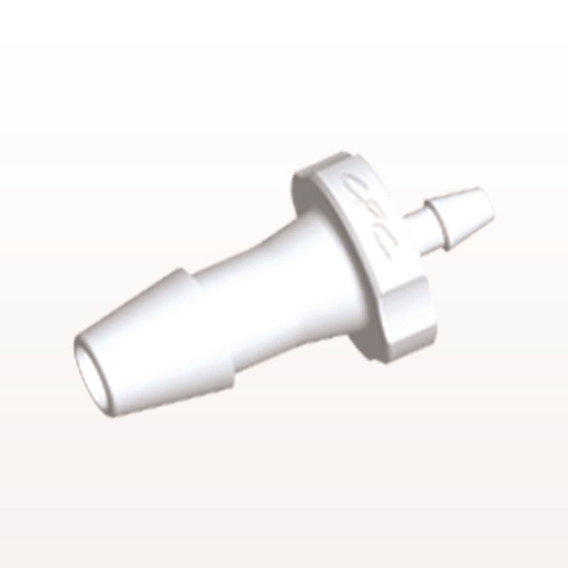 Straight Connector, Reducer, Barbed, White, 100/Bag - Fits 5/32 inch x 1/16 inch ID Tubing (0.156 inch x 0.063 inch, 3.97 mm x 1.59 mm) - HSR5230