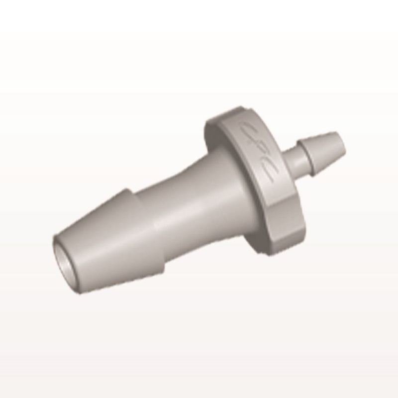 Straight Connector, Reducer, Barbed, Natural, 100/Bag - Fits 5/32 inch x 1/16 inch ID Tubing (0.156 inch x 0.063 inch, 3.97 mm x 1.59 mm) - HSR52