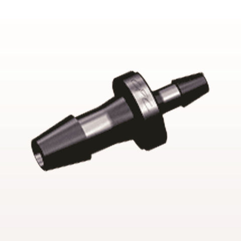 Straight Connector, Reducer, Barbed, Black, 100/Bag - Fits 5/32 inch x 3/32 inch ID Tubing (0.156 inch x 0.094 inch, 3.97 mm x 2.38 mm) - HSR5331