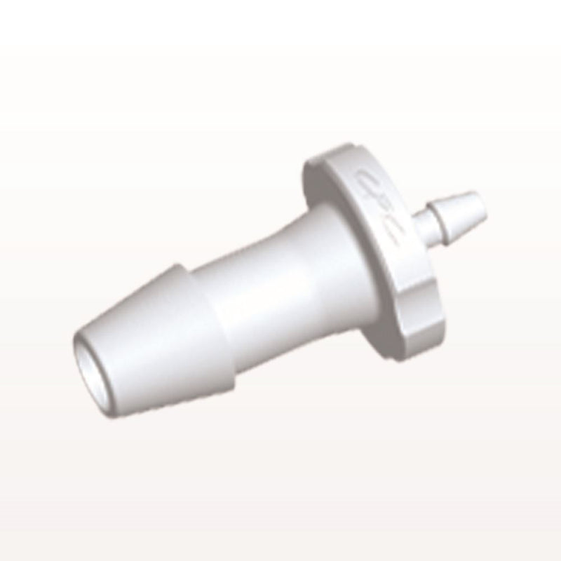 Straight Connector, Reducer, Barbed, White, 100/Bag - Fits 3/16 inch x 1/16 inch ID Tubing (0.187 inch x 0.063 inch, 4.76 mm x 1.59 mm) - HSR6230