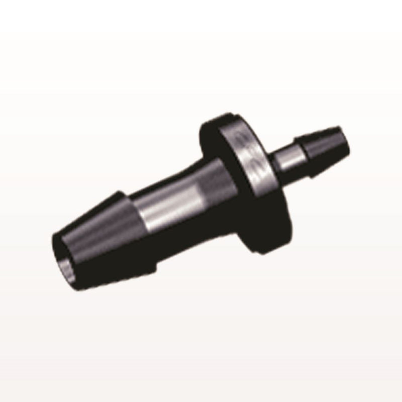Straight Connector, Reducer, Barbed, Black, 100/Bag - Fits 3/16 inch x 3/32 inch ID Tubing (0.188 inch x 0.094 inch, 4.76 mm x 2.38 mm) - HSR6331