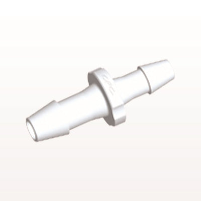 Straight Connector, Reducer, Barbed, White, 100/Bag - Fits 3/16 inch x 5/32 inch ID Tubing (0.188 inch x 0.156 inch, 4.76 mm x 3.97 mm) - HSR6530