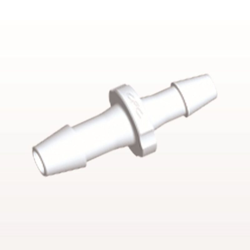 Straight Connector, Reducer, Barbed, White, 100/Bag - Fits 3/16 inch x 5/32 inch ID Tubing (0.188 inch x 0.156 inch, 4.76 mm x 3.97 mm) - HSR6530