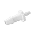 Straight Connector, Reducer, Barbed, White, 100/Bag - Fits 1/4 inch x 1/8 inch ID Tubing (0.25 inch x 0.125 inch, 6.35 mm x 3.18 mm) - HSR8430