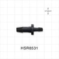 Straight Connector, Reducer, Barbed, Black, 100/Bag - Fits 1/4 inch ID Tubing x 5/32 inch ID Tubing (0.25 inch x 0.156 inch, 6.35 mm x 3.97 mm) - HSR8531