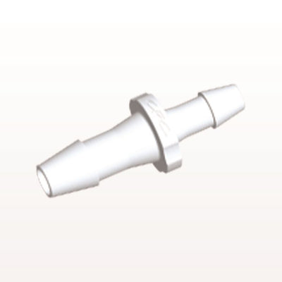 Straight Connector, Reducer, Barbed, White, 100/Bag - Fits 1/4 inch x 3/16 inch ID Tubing (0.25 inch x 0.188 inch, 6.35 mm x 4.76 mm) - HSR8630