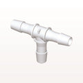 T Connector, Barbed, White, 100/Bag - Fits 3/8 inch ID Tubing (0.375 inch, 9.53 mm) - HT1230