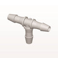T Connector, Barbed, Natural, 100/Bag - Fits 5/32 inch ID Tubing (0.156 inch, 3.97 mm) - HT5