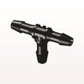 T Connector, Barbed, Black, 100/Bag - Fits 3/16 inch ID Tubing (0.188 inch, 4.76 mm) - HT631