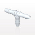 T Connector, Barbed, White, 100/Bag - Fits 1/4 inch ID Tubing (0.25 inch, 6.35 mm) - HT830