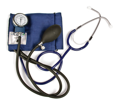 Graham Field Self-Taking Blood Pressure Kit with attached stethoscope (Color - Blue) (Packaging - Each)