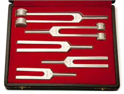 Graham Field Tuning Forks Set of all 5 Comes with cushioned vinyl zippered case ( Packaging - ST of 1 )