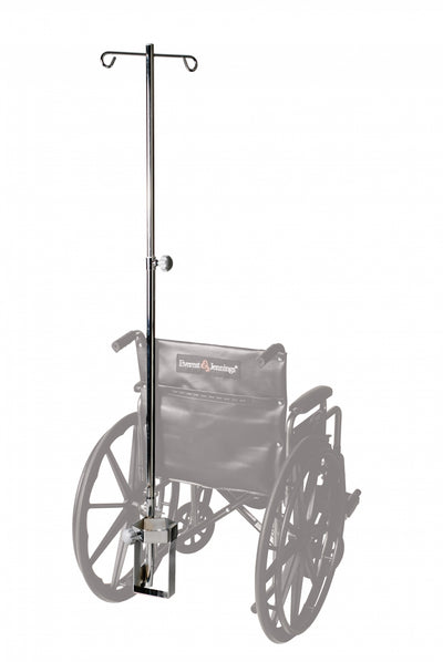 Graham Field O2/IV HOLDER COMBINATION (O2 HOLDER WITH STRAIGHT POLE) for Advantage / LX, Traveler / HD / HTC / L3 / L3 Plus / L4 / SE / SE Plus, Paramount XD ( Color - Chrome-plated ) ( Packaging - Each )