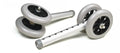Graham Field Lumex 5" Fixed Bariatric Walker Wheels ( Color - Aluminum ) ( Packaging - Pair of 1 )