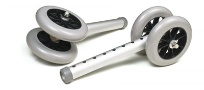 Graham Field Lumex 5" Fixed Bariatric Walker Wheels ( Color - Aluminum ) ( Packaging - Pair of 1 )