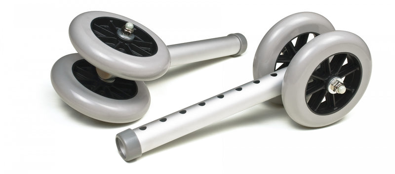 Graham Field Lumex 5" Fixed Bariatric Walker Wheels ( Color - Aluminum ) ( Packaging - Pair of 1 )