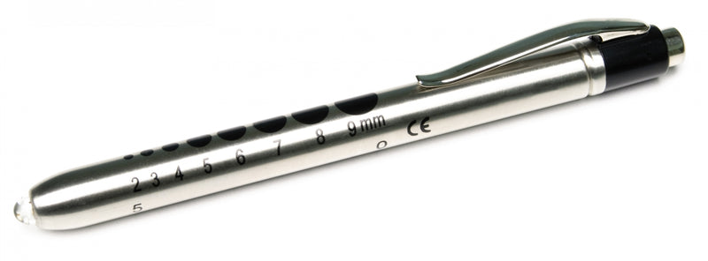 Graham Field Penlight, Stainless Steel, Pupil Gauge Imprint ( Packaging - Each )