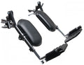 Graham Field Elevating Legrest with Composite Footplate Black Panel-Pair ( Packaging - Pair )
