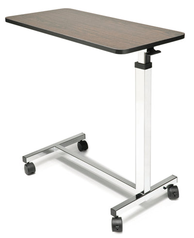 Graham Field Lumex Everyday Overbed Table, Non-Tilt ( Color - Wood & Chrome plated ) ( Packaging - Each of 1 )