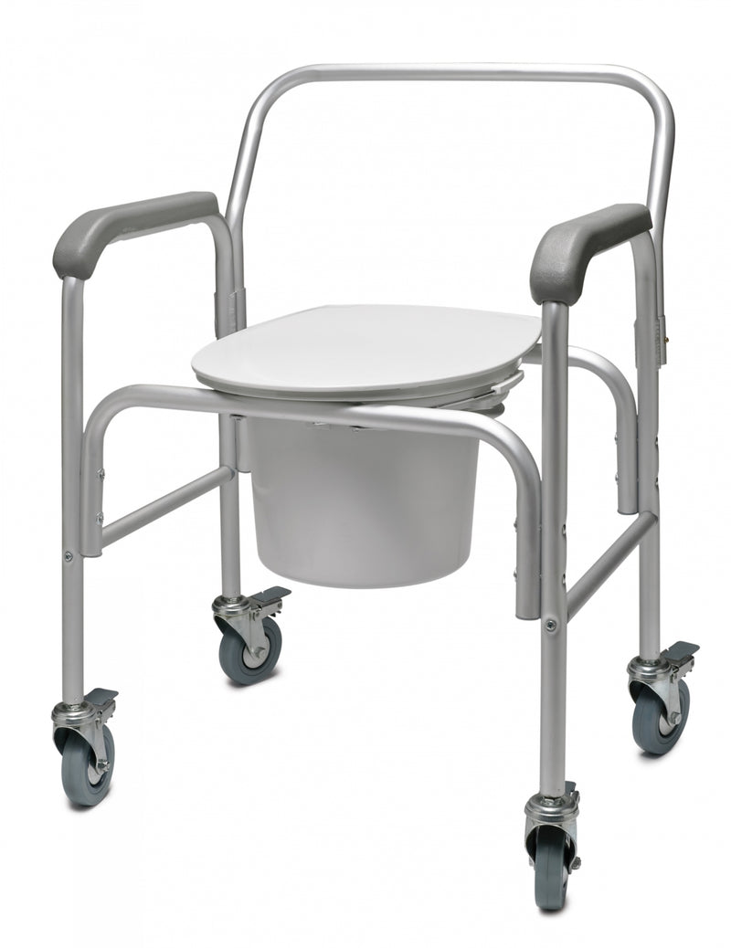 Graham Field 3-in-1 Aluminum Commode With Backrest ( Packaging - Case )