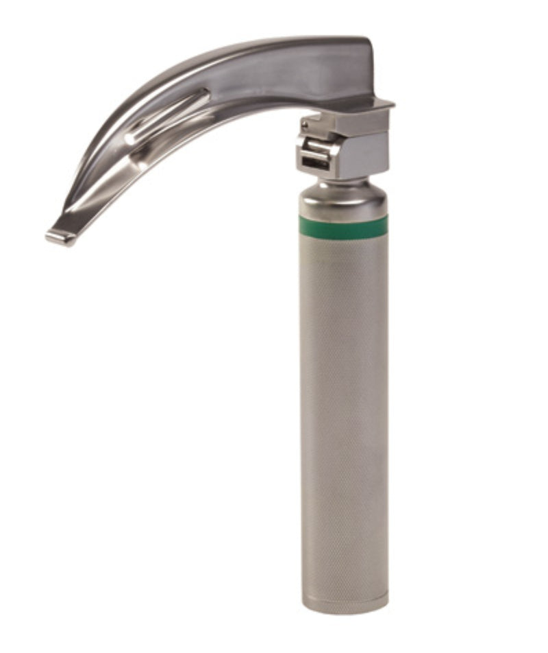 Graham Field MacIntosh Fiberoptic Laryngoscope Set: Includes 1 Medium "C" battery handle, 4 blades (1 ea. #1, #2, #3, #4) and carry case ( Color - Satin Finish ) ( Packaging - ST of 1 )