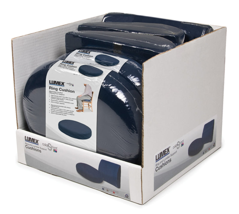Graham Field Lumbar Support and Ring Cushion Retail Set (4 Lumbar, 2 Ring) (Packaging - Set of 1)