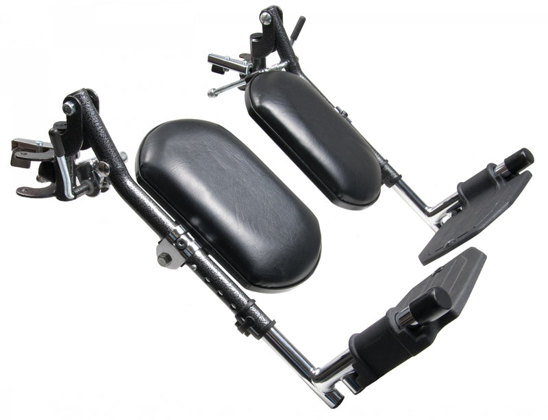 Graham Field Elevating Legrest with Aluminum Footplate, Black Panel-Pair ( Packaging - Pair )