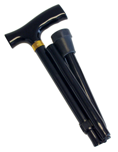 Graham Field Folding Cane Standard Grip Black/Black ( Packaging - Case of 4 )