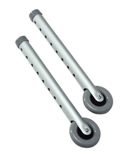 Graham Field Lumex 3" Fixed Walker Wheels ( Packaging - Pair of 1 ) ( Color - Silver )