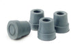 Graham Field Replacement Tips for Aluminum Walkers 2190A, 2195A, and 2232A commodes ( Color - Grey ) ( Packaging - Bag of 4 )