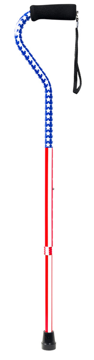 American Pride Offset Canes FLAG ( Color - Red White Blue ) ( Packaging - Case )