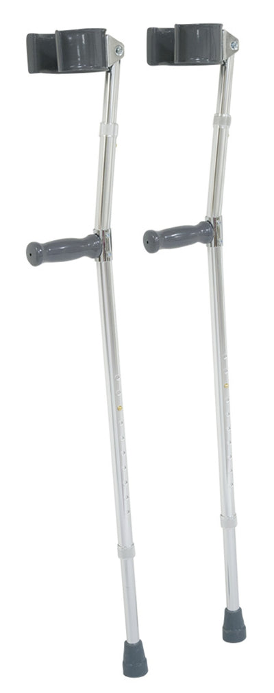 Graham Field Forearm Crutches ( Packaging - Pair ) ( Color - Aluminum & Gray )