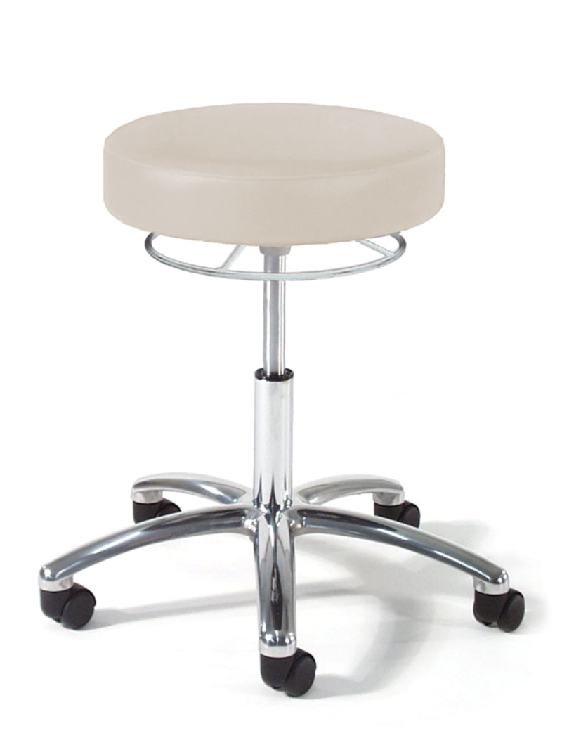 Graham Field Physician Stool, Chrome 360 Hand Release, Polished Aluminum Base ( Packaging - Each ) | 9903-AL