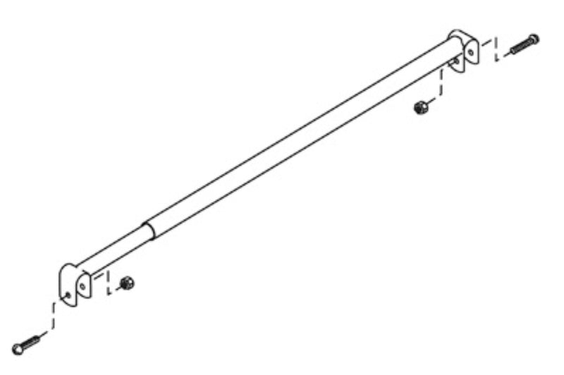 Graham Field ANTI-FOLDING BAR, CHROMED (LOWER FRAME) TELESCOPING WIDTH (22-30") FOR PARAMOUNT XD ( Color - Chromed ) ( Packaging - Each )
