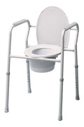 Graham Field Lumex Silver Collection 3-in-1 Steel Commode ( Packaging - Case of 4 )