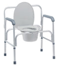 Graham Field Bariatric 3-in-1 Aluminum Commode 400 lb. Weight Capacity ( Color - Aluminum ) ( Packaging - 2/case )