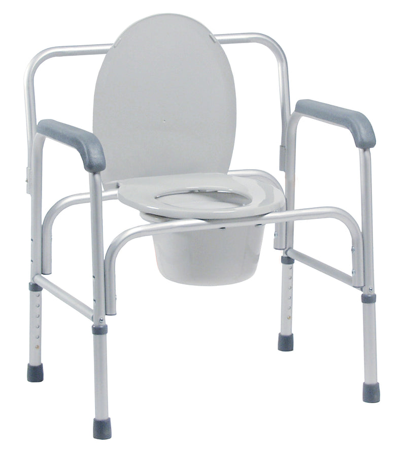 Graham Field Bariatric 3-in-1 Aluminum Commode 400 lb. Weight Capacity ( Color - Aluminum ) ( Packaging - 2/case )