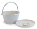 Graham Field Lumex Reusable Plastic 7 Quart Commode Pail, Autoclavable ( Color - Grey ) ( Packaging - Case of 6 )