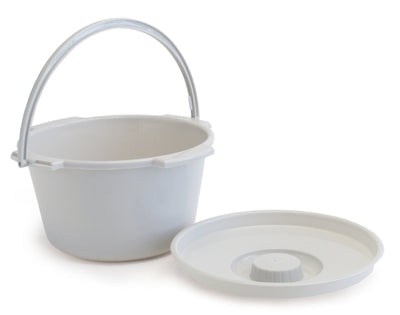 Graham Field Lumex Reusable Plastic 7 Quart Commode Pail, Autoclavable ( Color - Grey ) ( Packaging - Case of 6 )