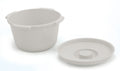 Graham Field Everyday Commode Pail, 7 Quart Capacity with cover ( Packaging - Case of 6 ) ( Color - Grey )
