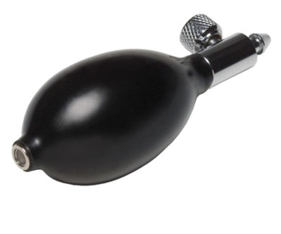 Graham Field Deluxe Bulb: Deluxe End Valve & Air Release Valve, Black, Latex (Color - Black) (Packaging - Each)