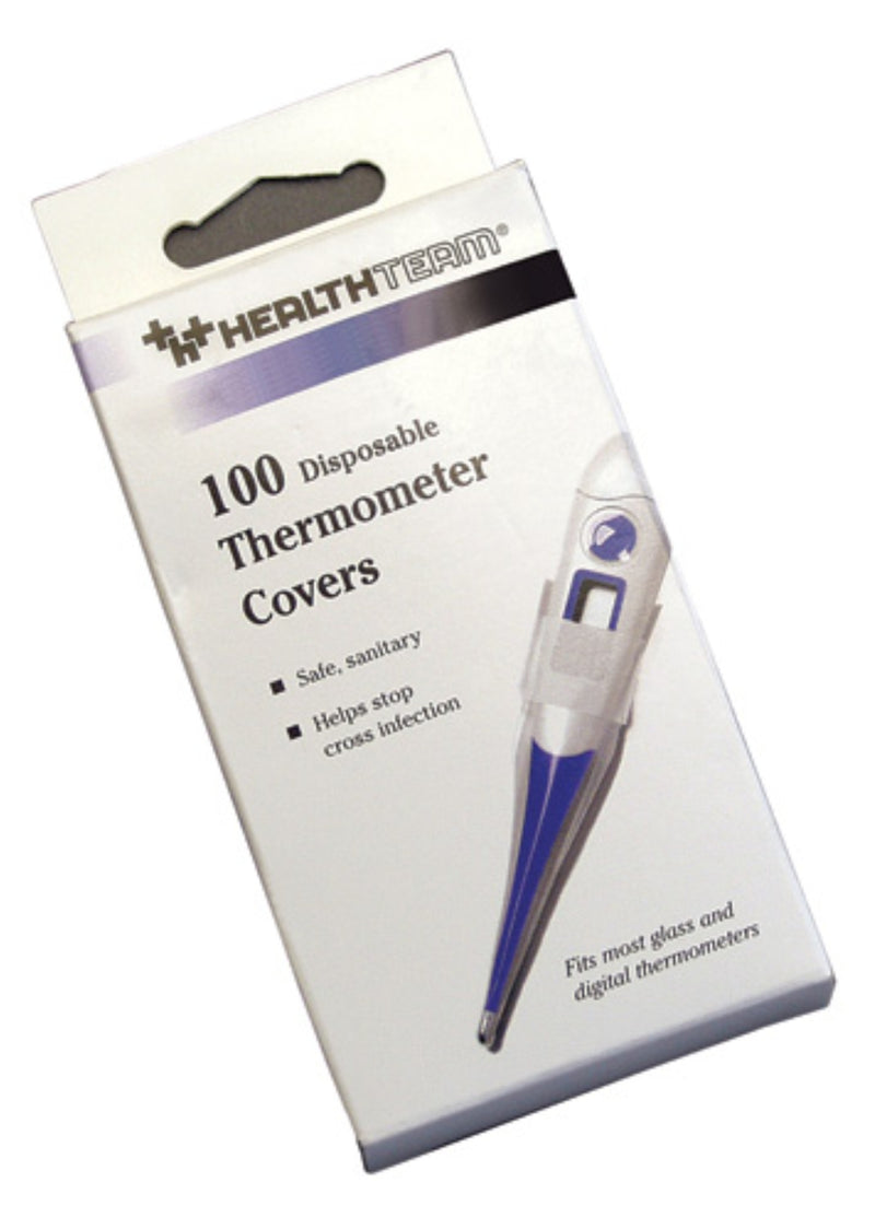Graham Field HealthTeam® Disposable Probe Covers/Thermometer Sheaths Retail Packaged  ( Packaging - Box of 100 ) ( Color - Translucent )