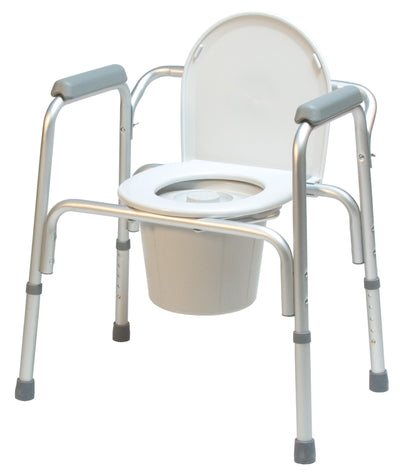 Graham Field Lumex 3-in-1 Aluminum Commode with Removable Back Bar ( Packaging - Case of 4 )