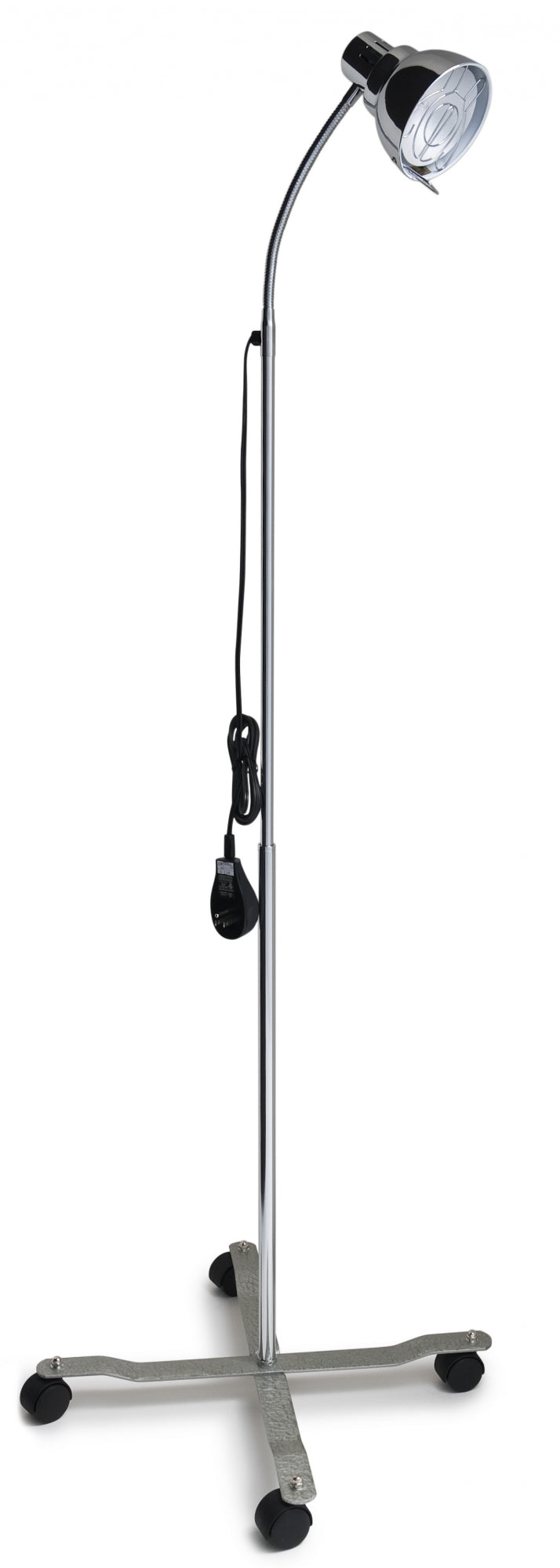 Graham Field Deluxe Gooseneck Exam Lamp with Mobile Base, 3 Wire, SOK-IT-GUARD Safety Lock ( Color - Chrome ) ( Packaging - Each of 1 )