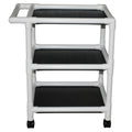 Graham Field PVC Three-Shelf Utility Cart ( Packaging - Each of 1 )