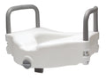Graham Field Lumex Locking Raised Toilet Seat With Removable Armrests in Retail Packaging ( Packaging - Case of 2 )